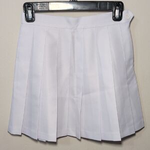 American Apparel White Pleated Tennis Skirt Preppy Cheerleader Women's Size XS